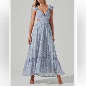 ASTR the Label Primrose Maxi Dress Blue